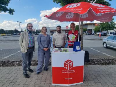 Infostand in Südhessen Infostand in Südhessen