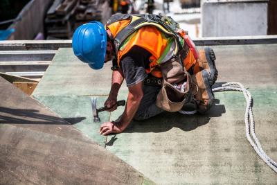 Dachdecker im Sommer Dachdecker im Sommer